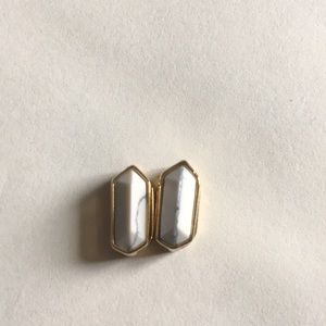 Keep Collective howlite/gold mini geo Bars